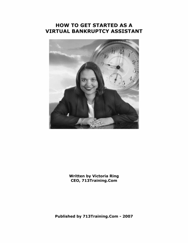 Product picture HOW TO GET STARTED AS A VIRTUAL BANKRUPT ASSISTANT